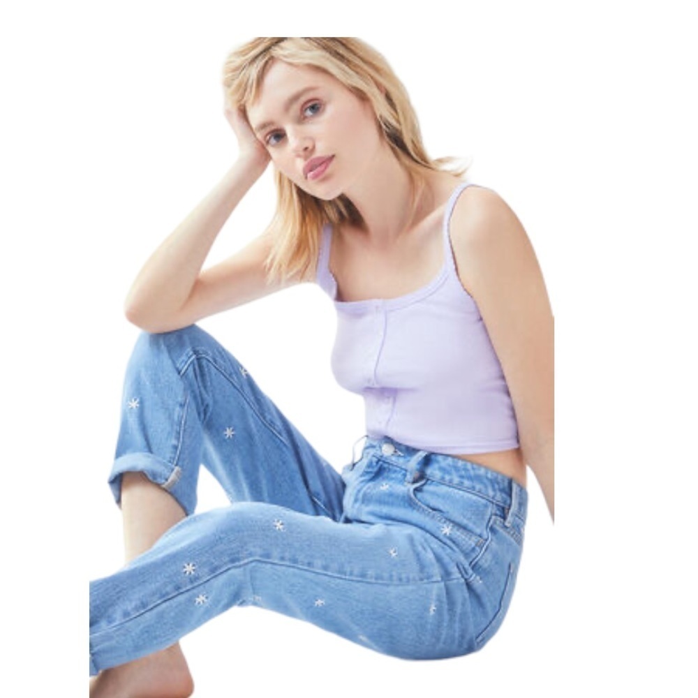 PacSun Raining Flower | Daisy Mom Jeans - Picture 2 of 8